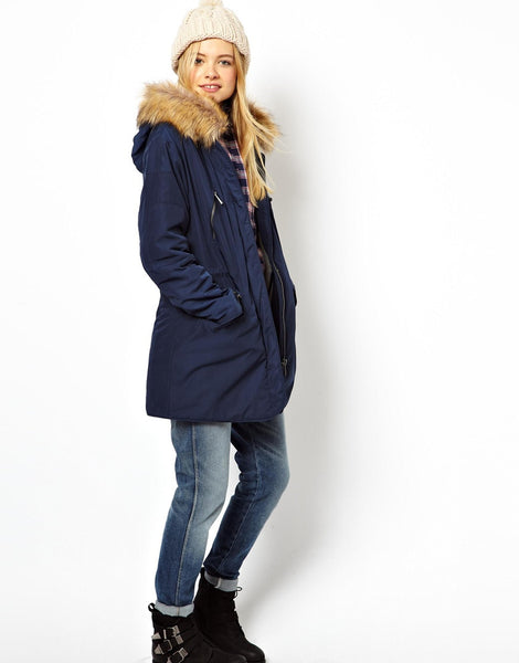 Blue winter coat